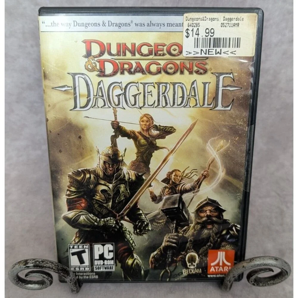 Dungeons & Dragons: Daggerdale (PC, 2011) DVD Rated Teen Windows Video Game
